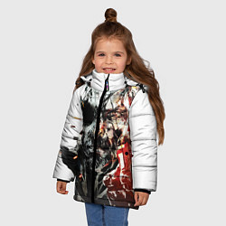 Куртка зимняя для девочки Metal gear solid 5, цвет: 3D-черный — фото 2