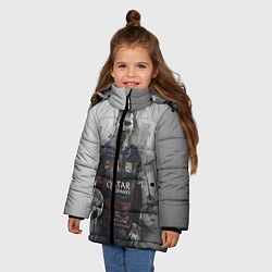 Куртка зимняя для девочки Lionel Messi, цвет: 3D-черный — фото 2