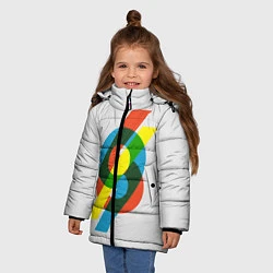 Куртка зимняя для девочки 69, цвет: 3D-черный — фото 2