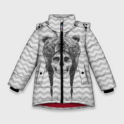 Куртка зимняя для девочки Мертвый шаман, цвет: 3D-красный