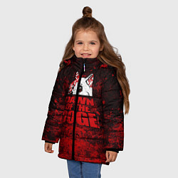 Куртка зимняя для девочки Dawn of the Doge, цвет: 3D-светло-серый — фото 2