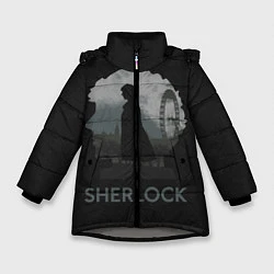Куртка зимняя для девочки Sherlock World, цвет: 3D-светло-серый