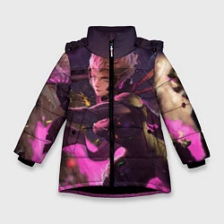 Куртка зимняя для девочки Фиора, цвет: 3D-черный