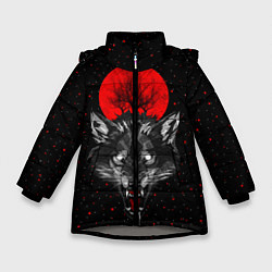 Куртка зимняя для девочки Кровавая Луна, цвет: 3D-светло-серый