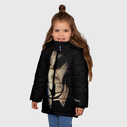 Куртка зимняя для девочки Маска, цвет: 3D-черный — фото 2