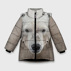 Зимняя куртка для девочки Белый медведь