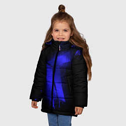 Куртка зимняя для девочки Titan: Black collection, цвет: 3D-черный — фото 2