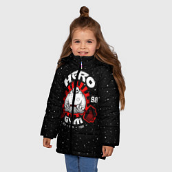 Куртка зимняя для девочки Hero Gym, цвет: 3D-черный — фото 2