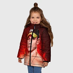 Куртка зимняя для девочки John Cena: Flame, цвет: 3D-черный — фото 2