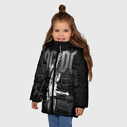 Куртка зимняя для девочки AC/DC: Rock You, цвет: 3D-черный — фото 2