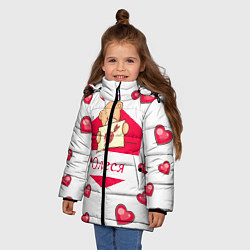 Куртка зимняя для девочки Олеся, цвет: 3D-черный — фото 2