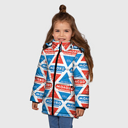 Куртка зимняя для девочки Молоко пастеризованное, цвет: 3D-черный — фото 2