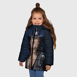 Куртка зимняя для девочки Гробовщик 3, цвет: 3D-черный — фото 2