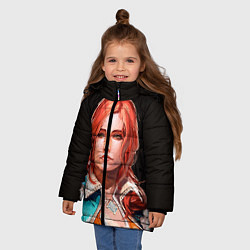 Куртка зимняя для девочки Трисс, цвет: 3D-красный — фото 2