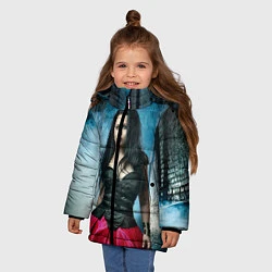 Куртка зимняя для девочки Evanescence, цвет: 3D-черный — фото 2