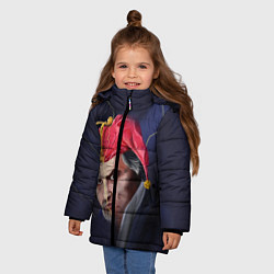 Куртка зимняя для девочки Король и Шут, цвет: 3D-светло-серый — фото 2