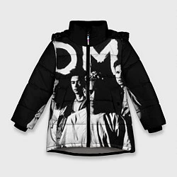 Куртка зимняя для девочки Depeche mode: black, цвет: 3D-светло-серый