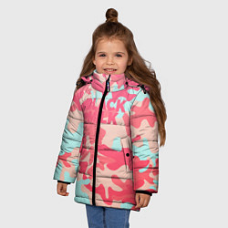 Куртка зимняя для девочки Black Milk: pink, цвет: 3D-черный — фото 2