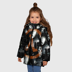 Куртка зимняя для девочки Альянс не дремлет, цвет: 3D-черный — фото 2