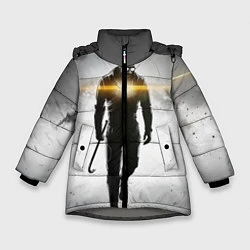 Куртка зимняя для девочки Гордон Фримен, цвет: 3D-светло-серый