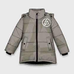 Куртка зимняя для девочки Linkin Park: Grey style, цвет: 3D-черный