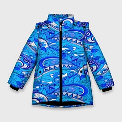 Зимняя куртка для девочки Floral pattern