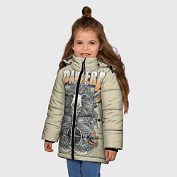 Куртка зимняя для девочки Pantera: Wild Goat, цвет: 3D-светло-серый — фото 2