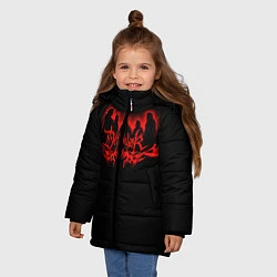 Куртка зимняя для девочки Dethklok, цвет: 3D-черный — фото 2