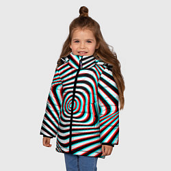 Куртка зимняя для девочки RGB optical, цвет: 3D-черный — фото 2