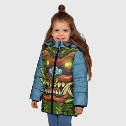 Куртка зимняя для девочки Ворлок, цвет: 3D-черный — фото 2