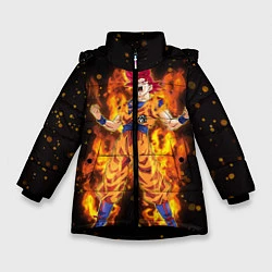Зимняя куртка для девочки Fire Goku