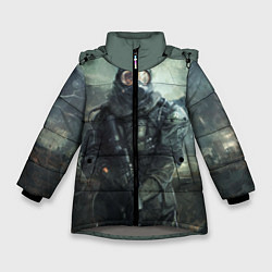 Куртка зимняя для девочки STALKER, цвет: 3D-светло-серый