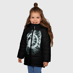 Куртка зимняя для девочки Чужой в желудке, цвет: 3D-черный — фото 2
