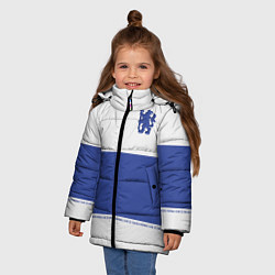 Куртка зимняя для девочки Chelsea - Premium,Season 2022, цвет: 3D-светло-серый — фото 2