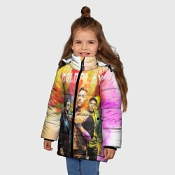 Куртка зимняя для девочки Coldplay, цвет: 3D-светло-серый — фото 2