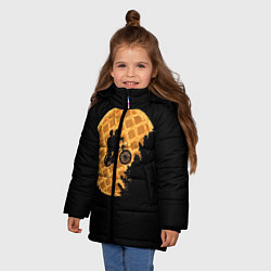 Куртка зимняя для девочки Wafer Rider, цвет: 3D-черный — фото 2