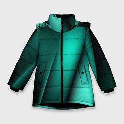 Куртка зимняя для девочки Emerald lines, цвет: 3D-черный