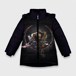 Куртка зимняя для девочки Quake champions, цвет: 3D-черный