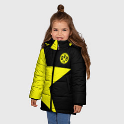 Куртка зимняя для девочки FC Borussia Dortmund: Star, цвет: 3D-черный — фото 2