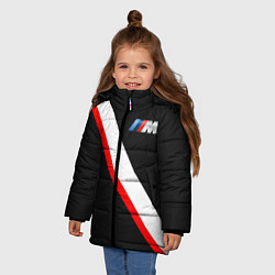 Куртка зимняя для девочки Бмв Bmw 2018 Line Collection, цвет: 3D-черный — фото 2