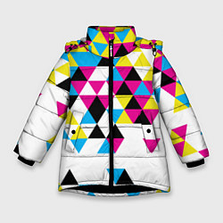 Зимняя куртка для девочки Broken mosaic