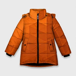 Зимняя куртка для девочки Orange abstraction