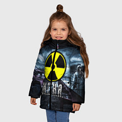 Куртка зимняя для девочки S.T.A.L.K.E.R: Женя, цвет: 3D-светло-серый — фото 2