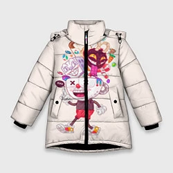 Зимняя куртка для девочки Cuphead: Street Art