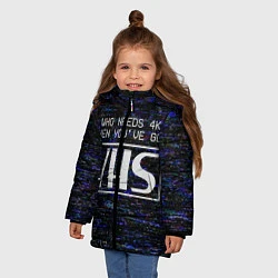 Куртка зимняя для девочки 4K VHS, цвет: 3D-черный — фото 2