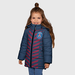 Куртка зимняя для девочки FC PSG: Creative, цвет: 3D-черный — фото 2