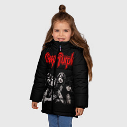 Куртка зимняя для девочки Deep Purple, цвет: 3D-светло-серый — фото 2