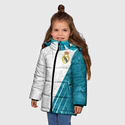 Куртка зимняя для девочки FC Real Madrid: Abstract, цвет: 3D-черный — фото 2