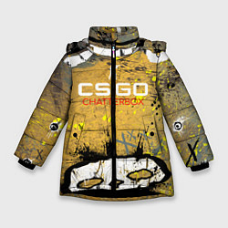 Куртка зимняя для девочки Cs:go - Chatterbox 2022 Щелкунчик, цвет: 3D-черный
