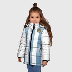 Куртка зимняя для девочки Сборная Аргентины: ЧМ-2018, цвет: 3D-красный — фото 2